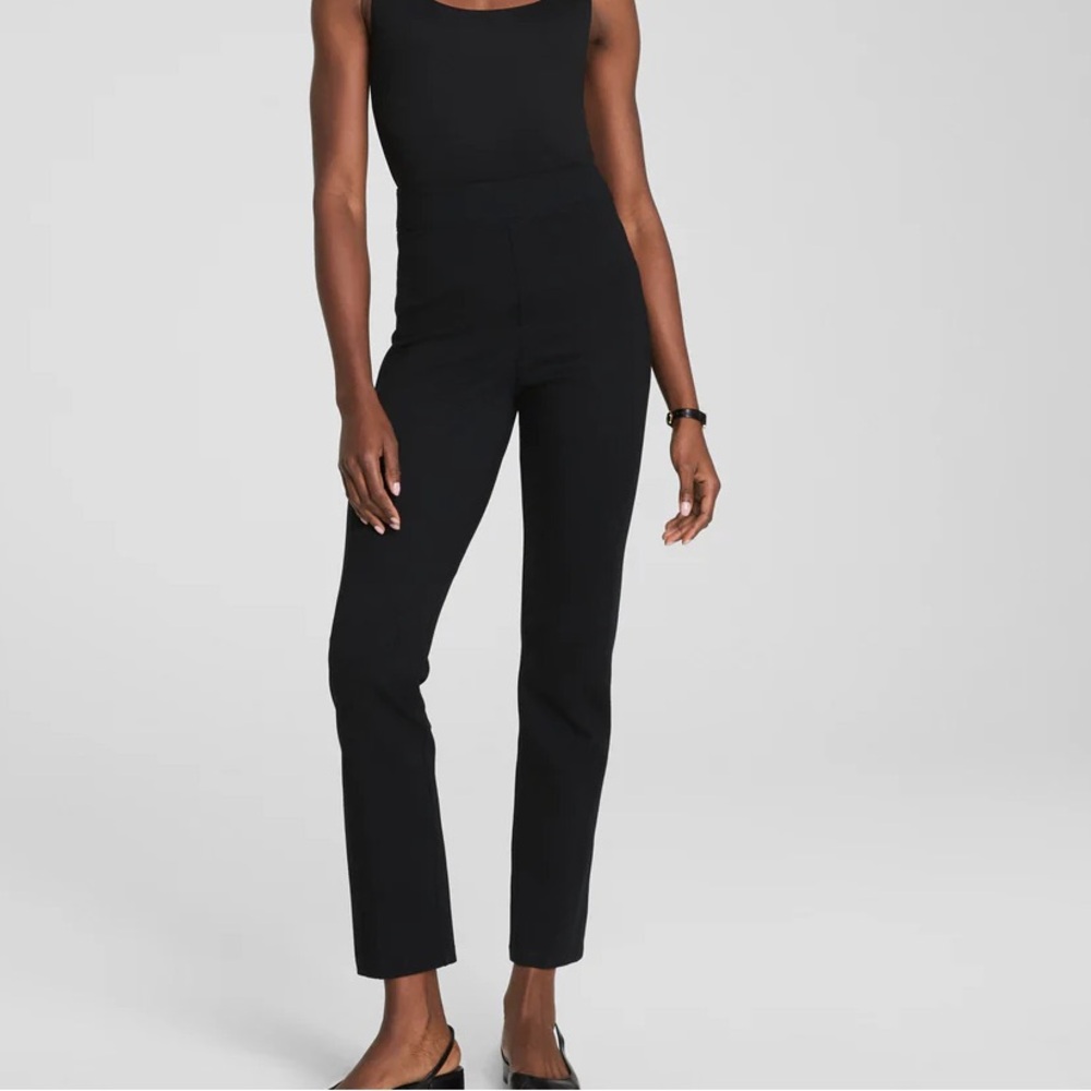 NWT Women's Spanx Black pbp slim straight pants size large - Picture 8 of 11